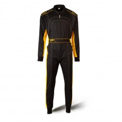 Black yellow go-kart suit...