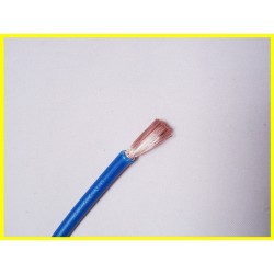 Flexible cable 6mm2 blue H07 V-K per meter