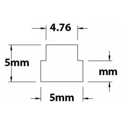 Clavette à étage 5mm et 4.76mm L35mm