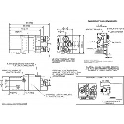 Contacteur SW60-115 48V 80A courant continu avec capot et bobine 13V INT