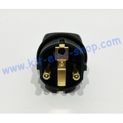 Male plug 230V 2P+T Legrand 050342 standard Germanic