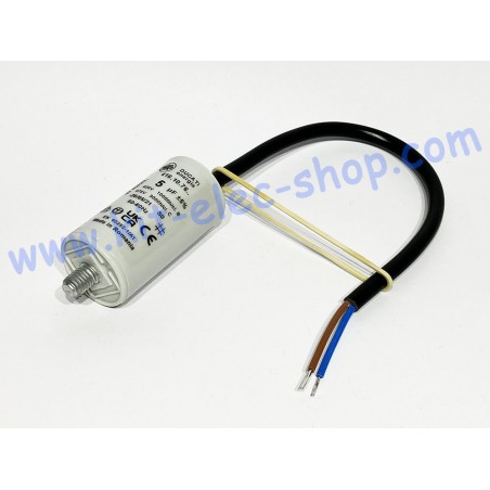 DUCATI 5uF 450V starting capacitor cable 416.10.7614