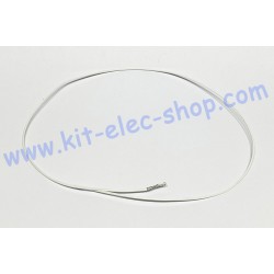 White 0.2mm2 crimped cable...