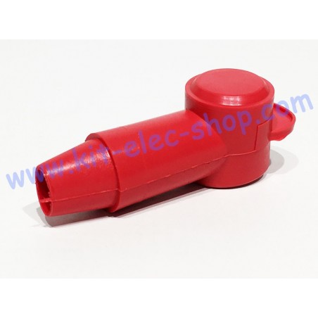 Cache rouge pour cosse tubulaire 10mm2 8mm 214E2V02