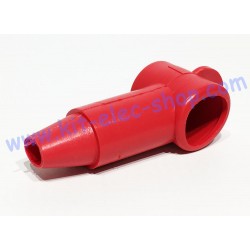 Cache rouge pour cosse tubulaire 10mm2 8mm 214E2V02