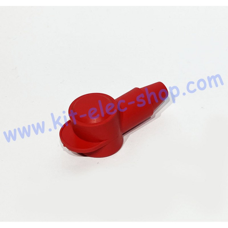 Cache rouge court pour cosse tubulaire 25mm2 218N2V02