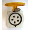 Female socket 63A PK yellow 3P+N+T 81677 second hand