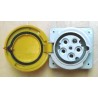 Female socket 63A PK yellow 3P+N+T 81677 second hand