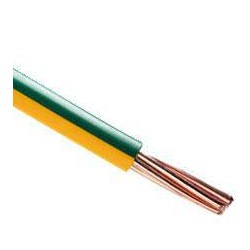 Câble souple 2.5mm2 jaune-vert H07 V-K le mètre