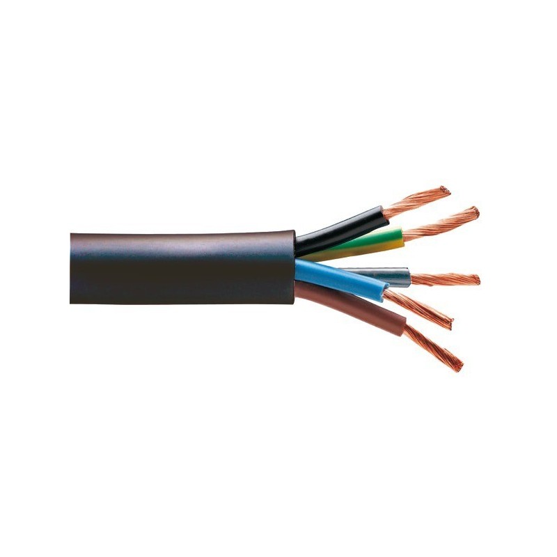 Câble caoutchouc H07RN-F 5g4/ 5g6/ 5g10 mm² câble de construc 5x4/ 5x6/  5x10
