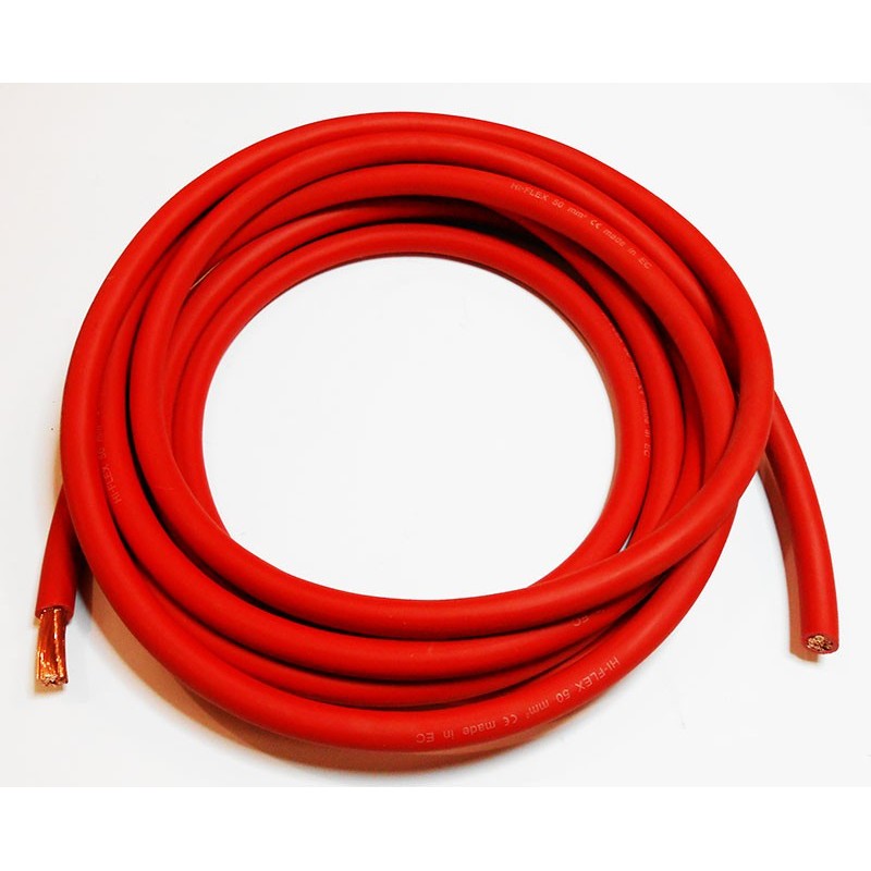 câble électrique batterie souple 35mm2 rouge et noir 2X12 mètres